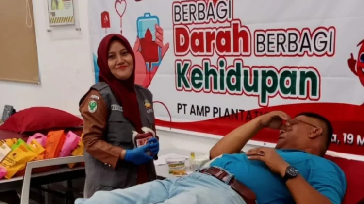 RSUD Lubuk Basung dan PT AMP Gelar Donor Darah