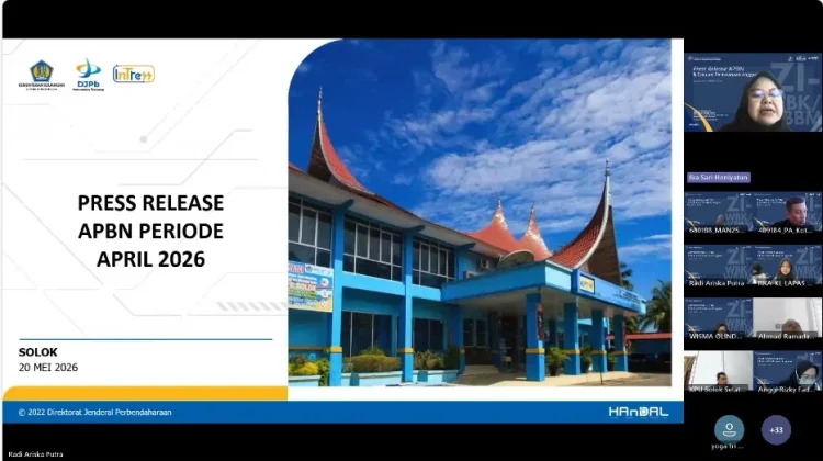 Hingga Akhir April 2026, Capaian Kinerja APBN Solok Raya Capai 46,16 Persen