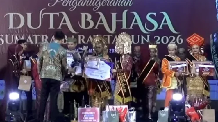 Muhammad Berlian dan Alifya Aini Dinobatkan Sebagai Duta Bahasa Sumbar 2026