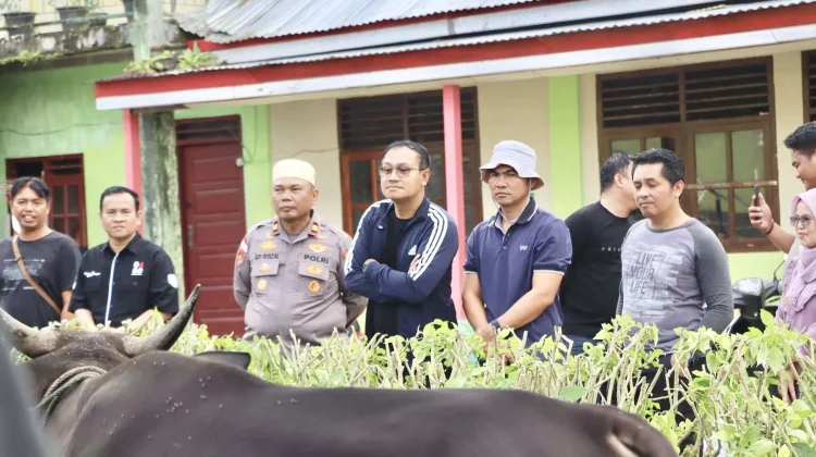 Bupati Mentawai Tekankan Nilai Gotong Royong saat Penyaluran Hewan Kurban