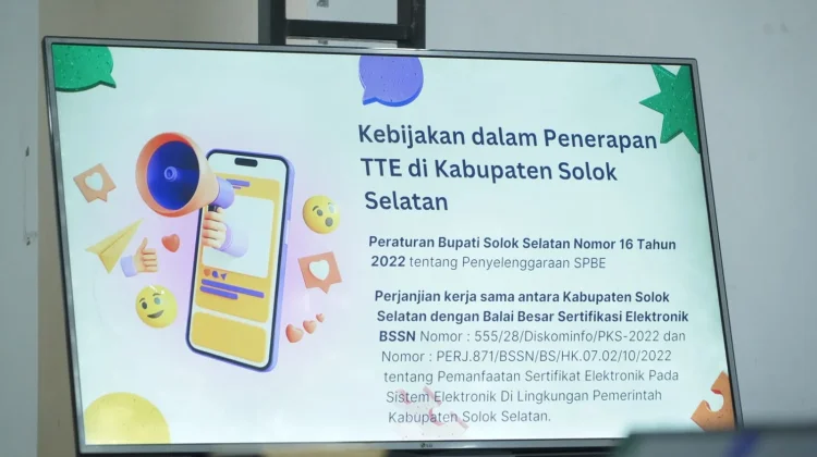 Seluruh Kepala Sekolah di Solsel Kini Sudah Punya Tanda Tangan Elektronik