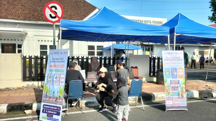 Layanan Perizinan Usaha Hadir Kembali di Car Free Day Padang