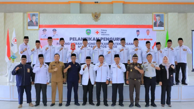 Hadiri Pelantikan Ketua PMI Pasaman, Bupati Tekankan Pentingnya Gotong Royong