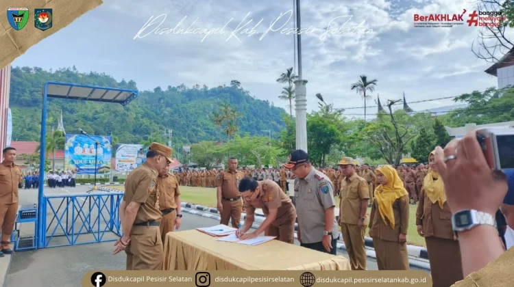 Tingkatkan Kualitas Pelayanan, Disdukcapil Pessel Jalin Sinergi Lintas Sektor