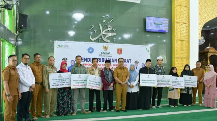 Baznas Agam Salurkan Zakat Rp708 Juta untuk 321 Mustahik di Juni 2026