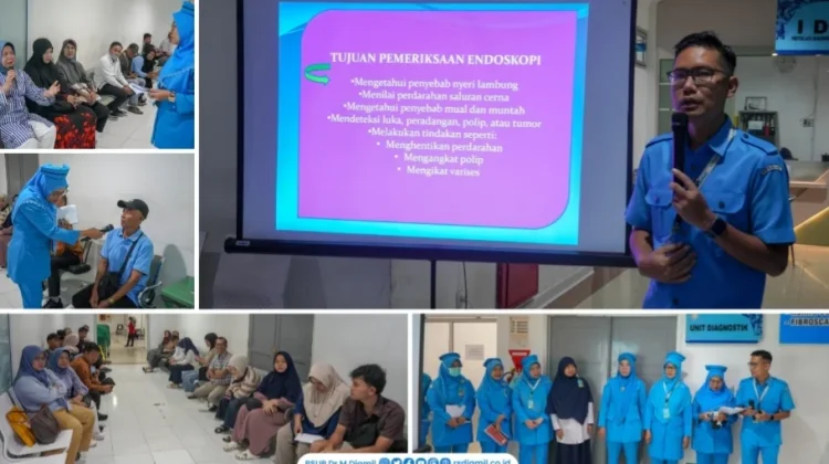 RSUP Dr. M. Djamil Edukasi Pasien Hadapi Tindakan Endoskopi