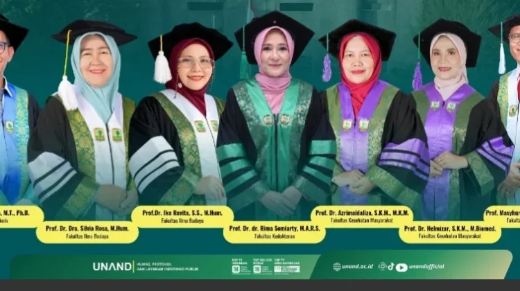 Unand Kembali Kukuhkan 7 Guru Besar Baru Perkuat Riset dan Inovasi