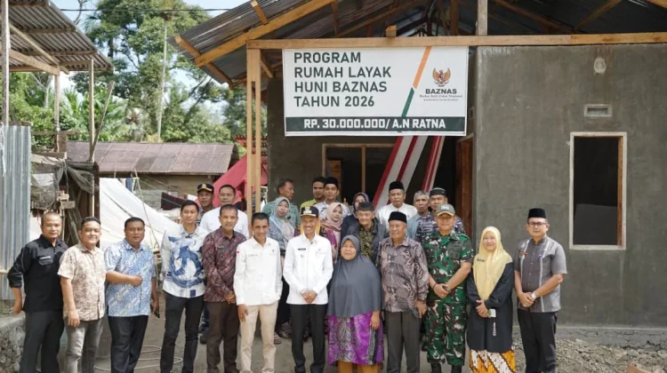 Baznas Solok Selatan Bangun 28 Rumah Layak Huni bagi Mustahik