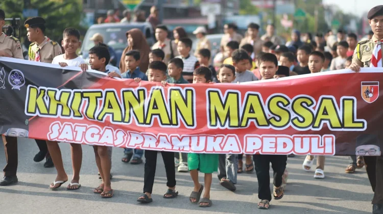 Wawako Solok Apresiasi Khitanan Massal Satgas Pramuka Peduli