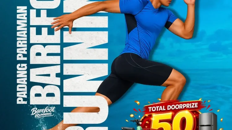 Padang Pariaman Gelar Barefoot Running Pertama di Pulau Sumatera