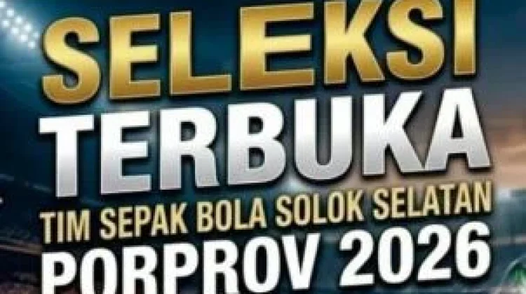 Seleksi Tim Sepak Bola Solok Selatan menuju Porprov Diikuti Ratusan Atlet