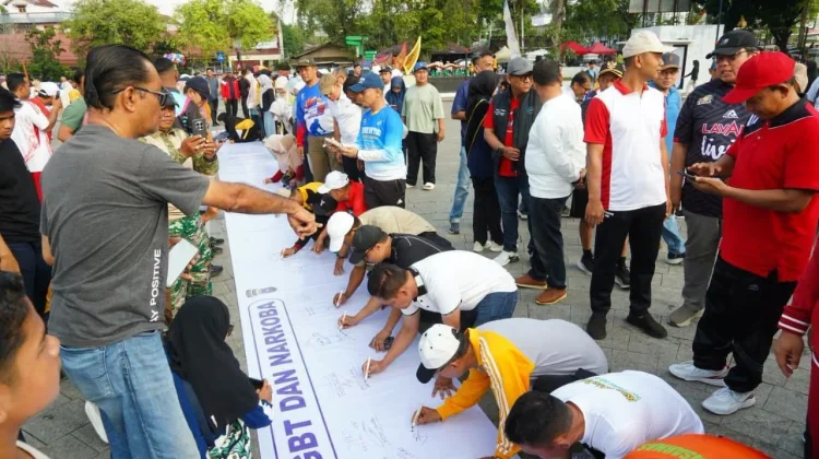 Pemkab Tanah Datar Deklarasikan Komitmen Cegah Narkoba dan Penyakit Masyarakat