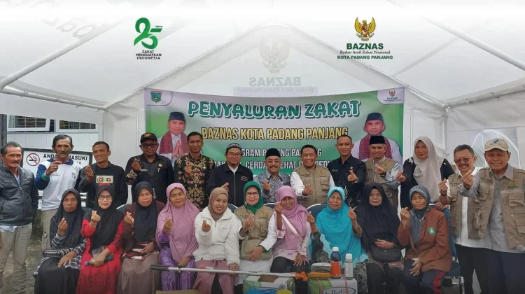 BAZNAS Padang Panjang Salurkan Zakat Rp21 Juta untuk 14 Petani Mustahik