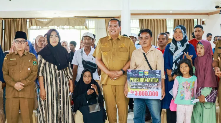 Sebanyak 57 Korban Bencana Hidrometeorologi Terima Bantuan Modal Usaha