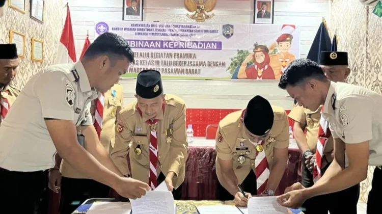Pramuka dan Lapas Talu Pasbar Perkuat Pembinaan Karakter Warga Binaan