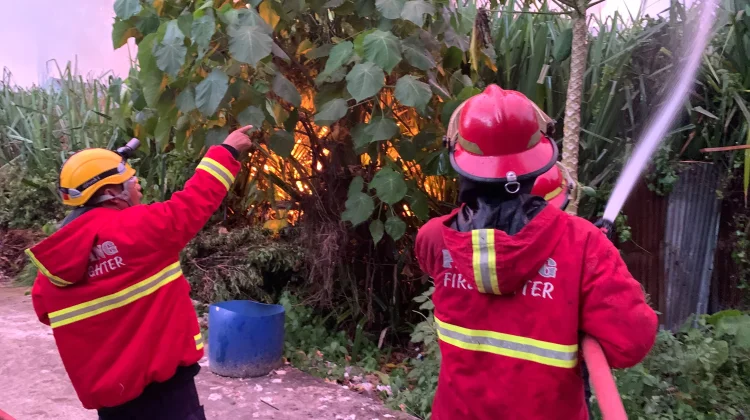 Satu Rumah dan Lahan Kosong Terbakar di Dadok Tunggul Hitam Padang