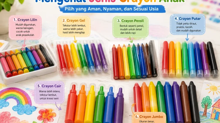 Mengenal Jenis Krayon Anak yang Banyak Digemari