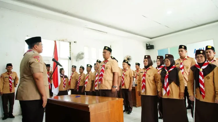 Kwarcab Tanah Datar Lantik Pengurus Saka Rintisan Yogaswara Pramuka