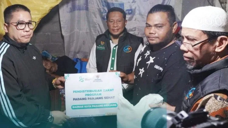 Pemko dan Baznas Bantu Warga Melalui Program Padang Panjang Peduli