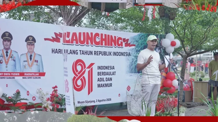 Wabup Sijunjung Luncurkan Rangkaian HUT RI ke-81