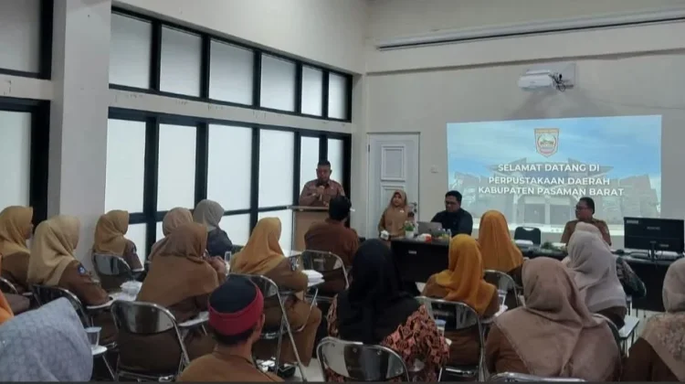 Dinas Kearsipan Pasbar Gelar Sosialisasi dan Advokasi Akreditasi Perpustakaan