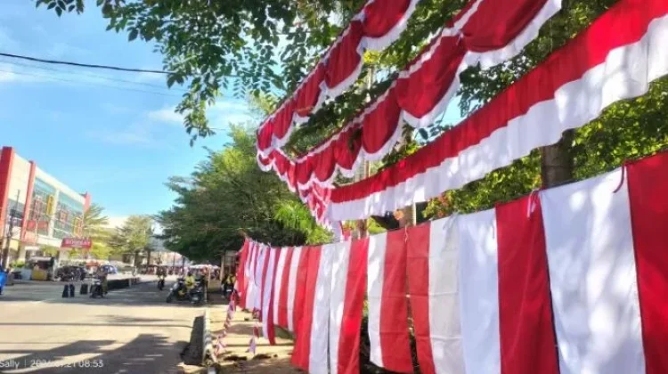 Kesebangpol Solok Selatan Gencarkan Gerakan Pemasangan Bendera Merah Putih