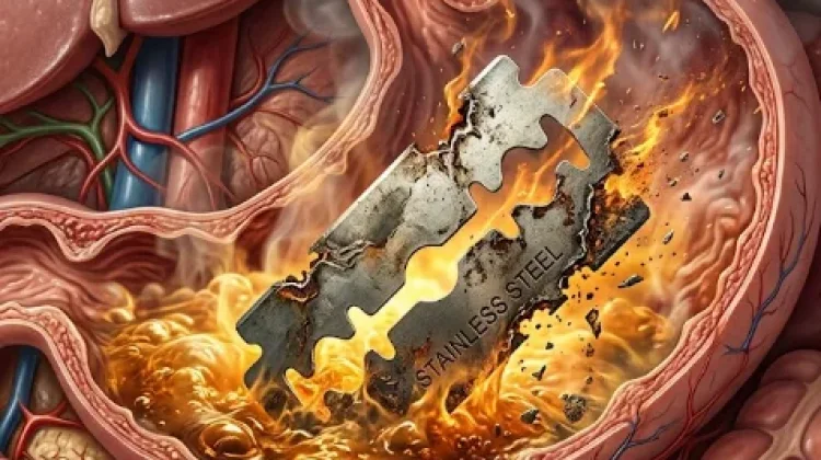 Misteri Cairan Asam Lambung yang Mampu Menghancurkan Pisau Baja