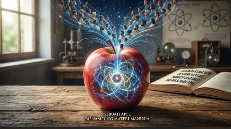 Keajaiban Fisika Atom Seluruh Materi Manusia di Bumi Muat dalam Satu Buah Apel