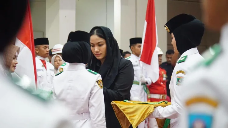 Bupati Dharmasraya Kukuhkan 54 Paskibraka Tingkat Kabupaten