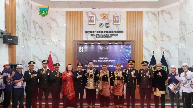 Tiga Warga Binaan Rutan Padang Panjang Kembali ke Masyarakat