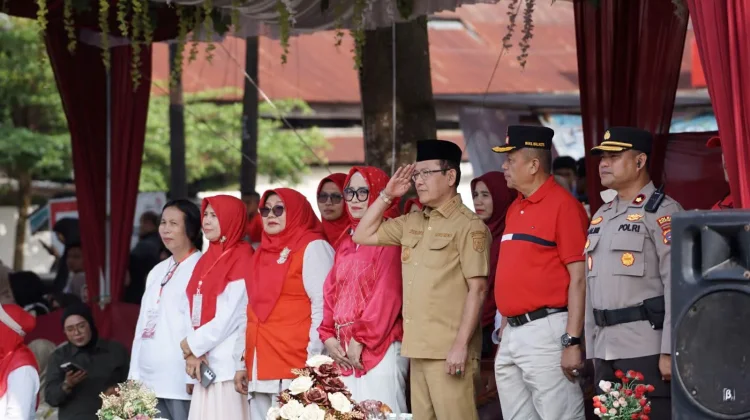 Ratusan Kontingen Meriahkan Pawai Alegoris HUT Ke-81 RI di Payakumbuh