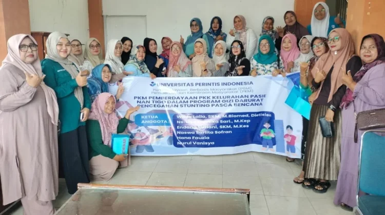 Universitas Perintis Padang Dampingi PKK Pasie Nan Tigo Cegah Stunting