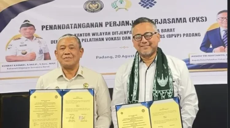 BPVP Padang dan Ditjenpas Sumbar Kerja Sama Pelatihan Vokasi