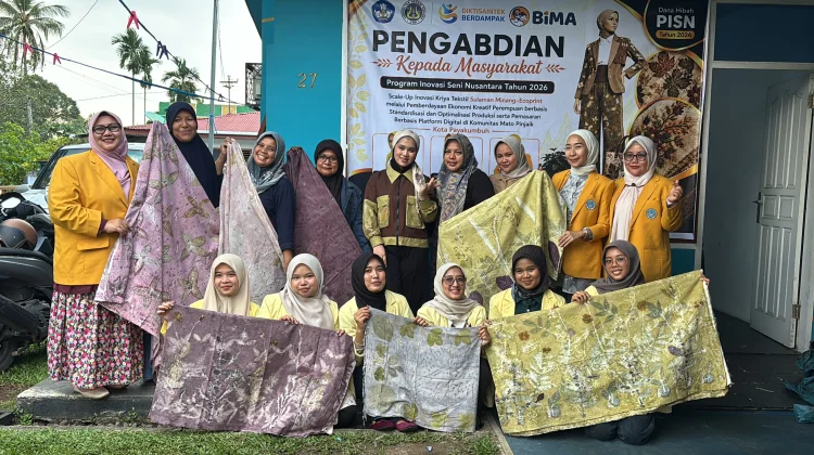 Sentuhan Ecoprint Bawa Sulaman Minang Mato Pinjaik Makin Bernilai