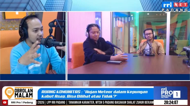 Ketebalan Kabut Asap di Sumatera Barat dapat Menghalangi Pandangan Meteor Kecil