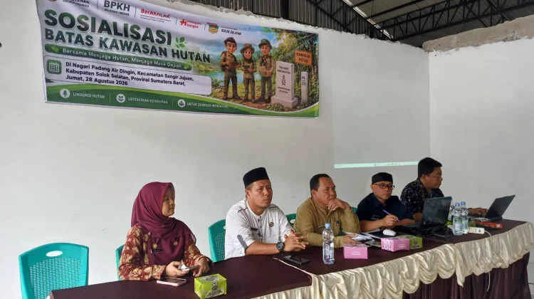 Sosialisasi Batas Kawasan Hutan Digelar di Nagari Padang Air Dingin