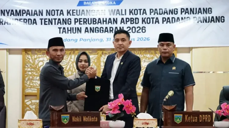 Perubahan APBD 2026, Pendapatan Padang Panjang Naik 13,14 Persen