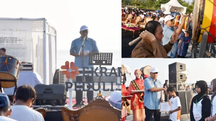 Wawako Pariaman Buka Showcase Melukis Bersama Komunitas dan Anak