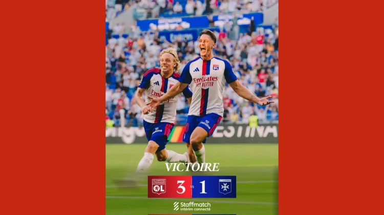 Lyon Tampil Meyakinkan Tekuk Auxerre Tiga Gol