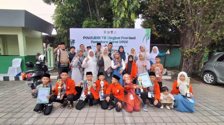 Kafilah Porsadin Kota Pariaman Naik ke Lima Besar Tingkat Sumbar