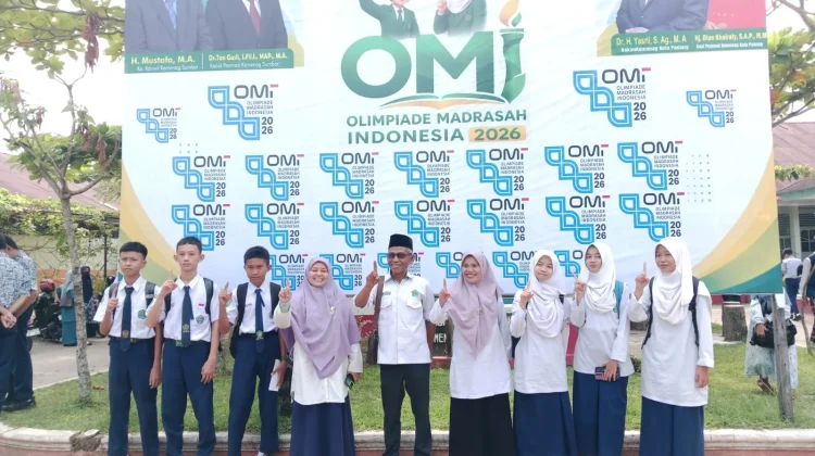Sembilan Murid MTsN 5 Padang Berlaga di Olimpiade Madrasah Indonesia Padang 2026