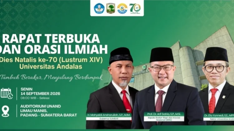 Tujuh Dekade Unand, Terus Tumbuh Beri Dampak