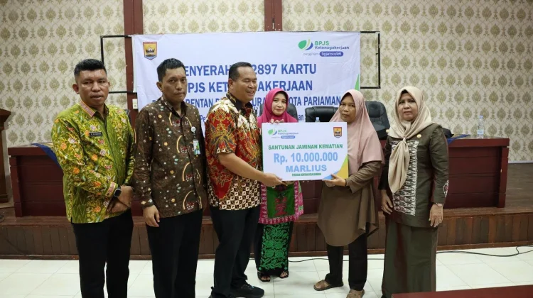 Sebanyak 2.897 Pedagang Rentan Pariaman Dapat Perlindungan BPJS Ketenagakerjaan