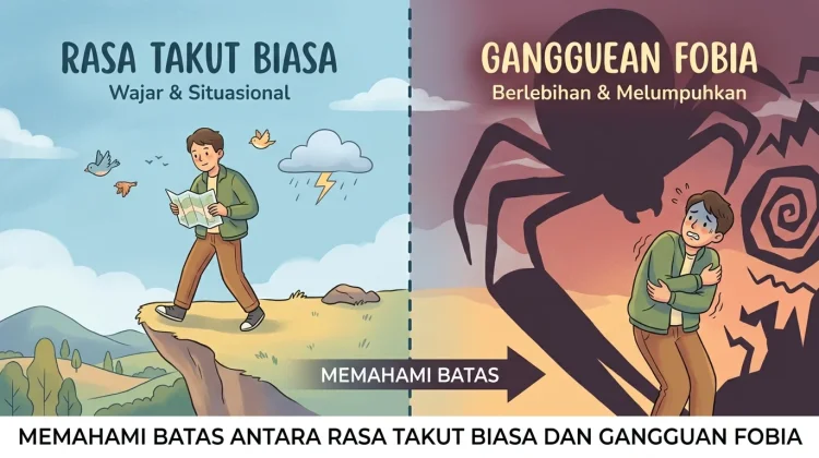 Memahami Batas antara Rasa Takut Biasa dan Gangguan Fobia