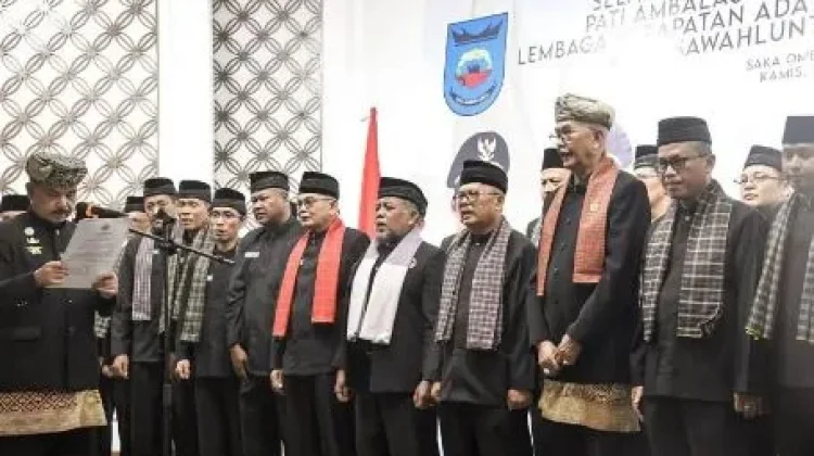 LKAAM Sawahlunto Dikukuhkan, Pemko Dorong Penguatan Adat