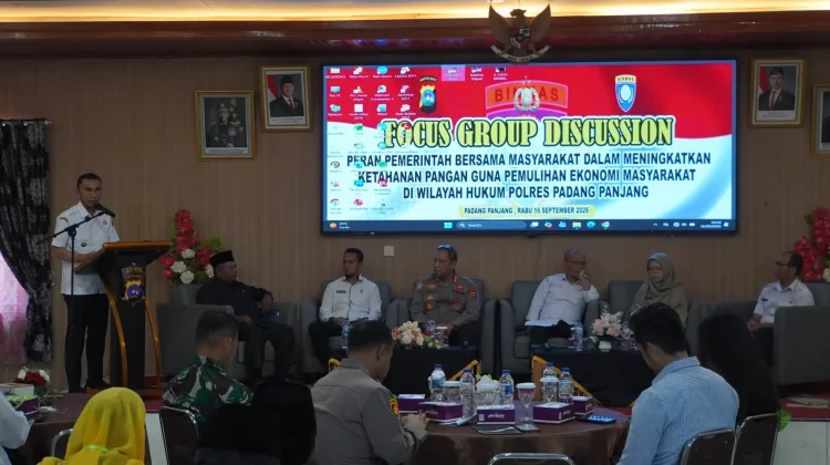 Pemko dan Polres Padang Panjang Perkuat Ketahanan Pangan