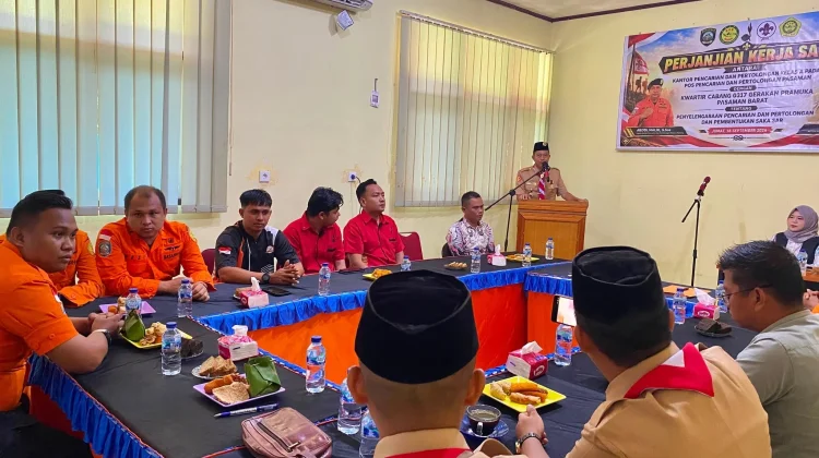 Pramuka Pasaman Barat Siapkan Saka SAR Hadapi Risiko Bencana