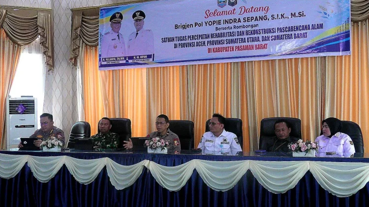 Satgas Pusat Evaluasi Infrastruktur Pascabencana di Pasaman Barat