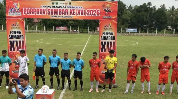 Sepakbola Porprov XVI Sumbar Resmi Dibuka, 12 Tim Siap Bersaing