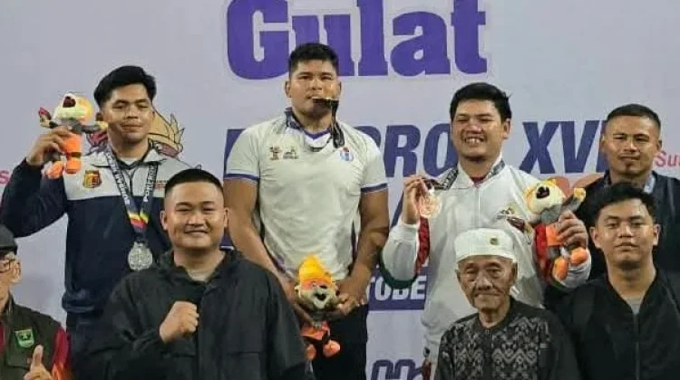 Pegulat Randa Rian Desta Sabet Emas Gulat Porprov XVI